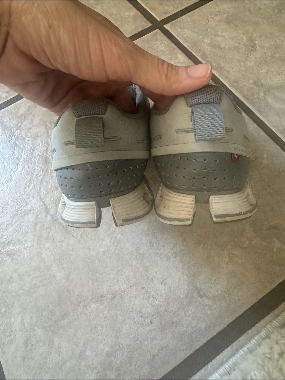 On Cloud Terry Running Shoes Grey Neutral | Women's Size 7.5⁠ - Picture 8 of 9